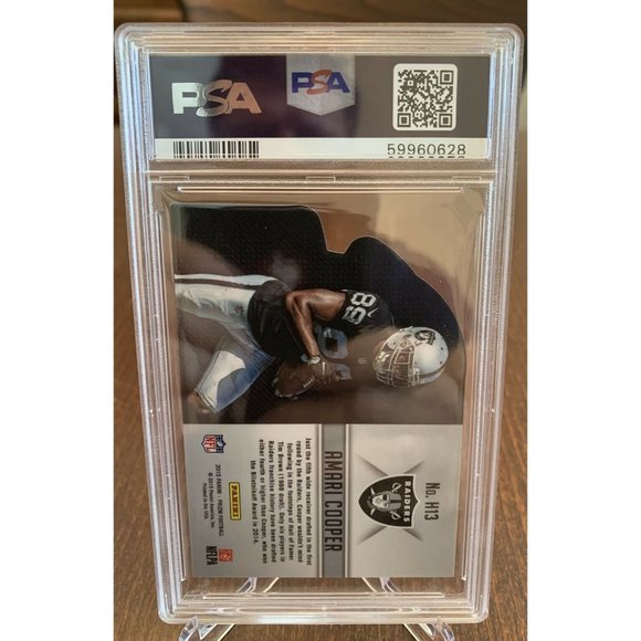 2015 Panini Prizm Amari Cooper Psa 9 Helmet Die Cuts Card Cards - Picture 2 of 2